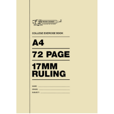 Freedom A4 College Exercise Book 17mm Ruling - 72 page